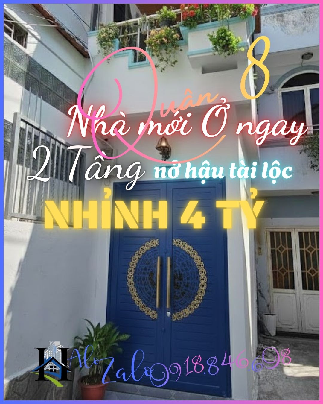 NHÀ MỚI HẺM XE HƠI Q.8, 2 TẦNG, NHỈNH 4 TỶ, SÁT MT ÂU DƯƠNG LÂN - TẠ QUANG BỬU, SÁT BÊN TTTM PARCMALL